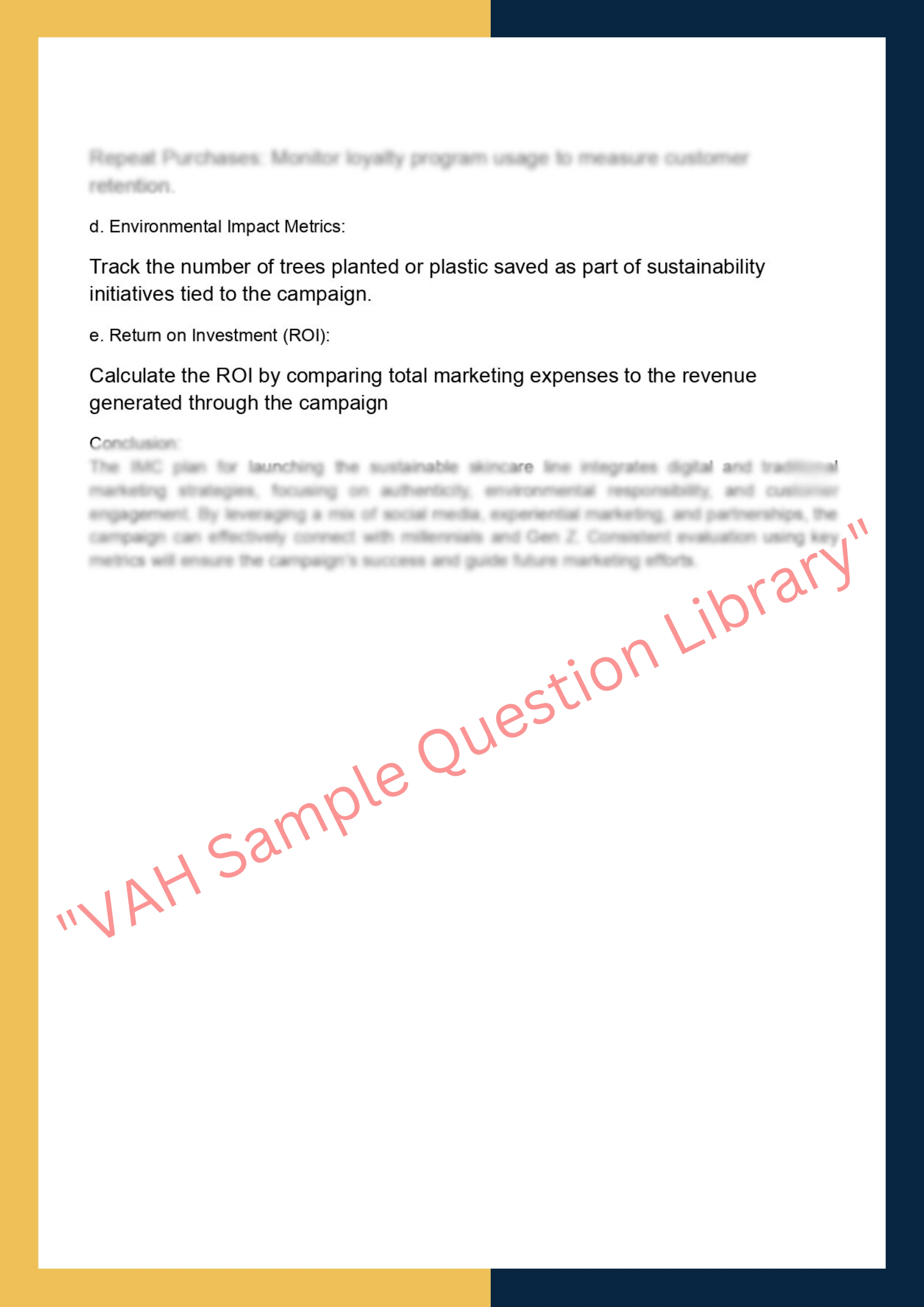 Assignment sample solution of MKTG401 - Marketing Communication Strategies 4